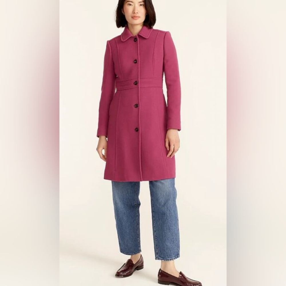 Chic Pink Button-Up Coat